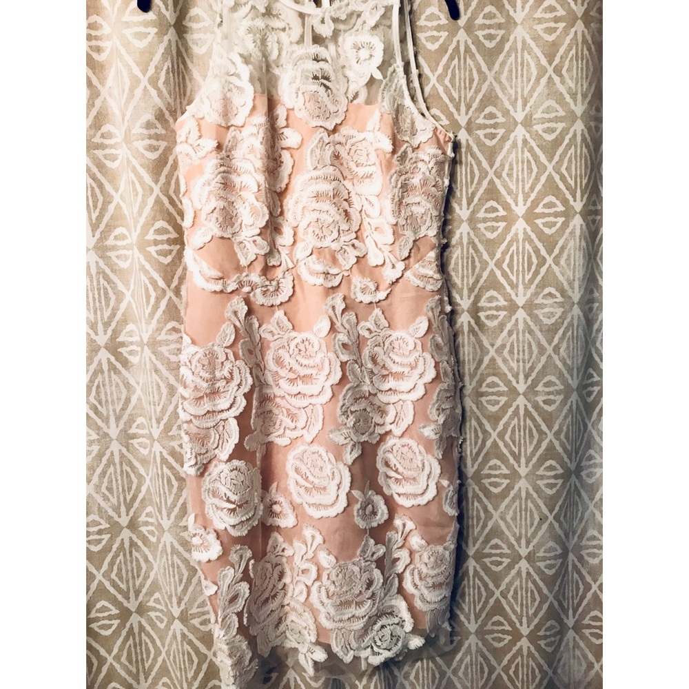 REISS Floral Lace Midi Dress - Picture 4 of 6